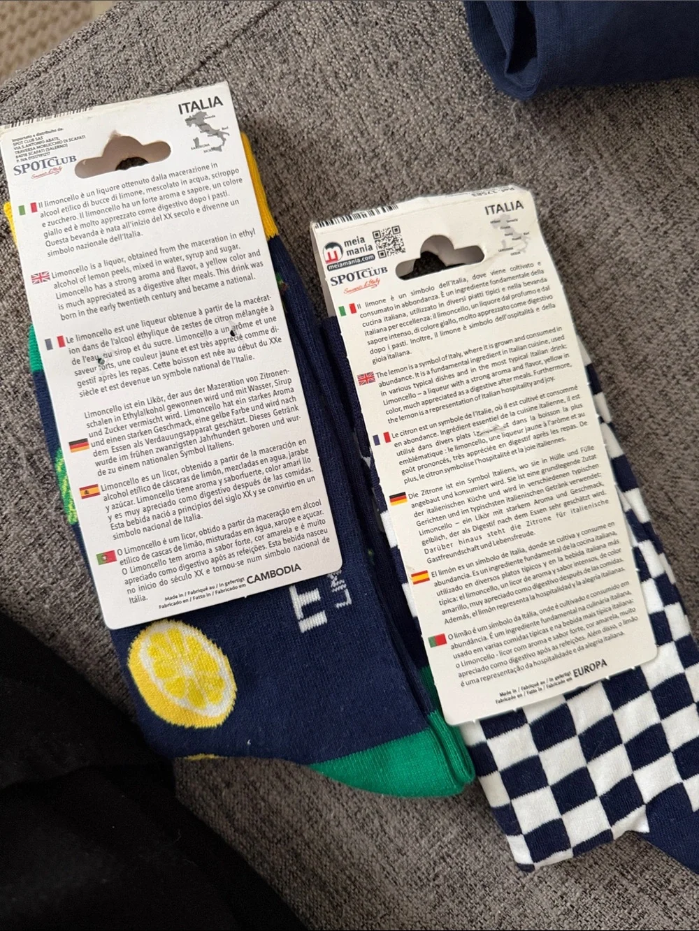 NWT Italian Summer Positano Lemon Socks